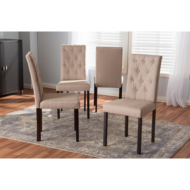 Winston Porter Indyah Tufted Fabric Side Chair Wayfair